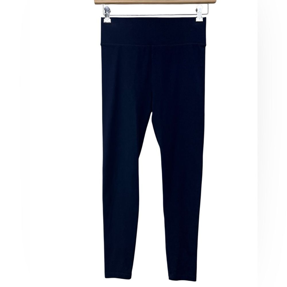 Lou & Grey High Rise Essential Leggings Navy Blue Womens Small
